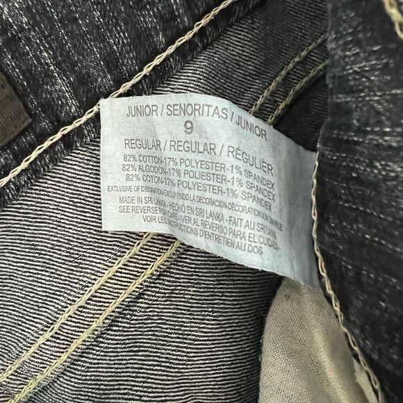 Grane Jeggings Blue Rubbed Denim Low Rise Straight Leg Jeans Womens Size 9 - Picture 8 of 8